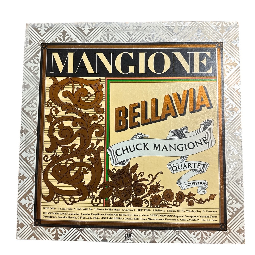 Chuck Mangione Bellavia Vinyl Record